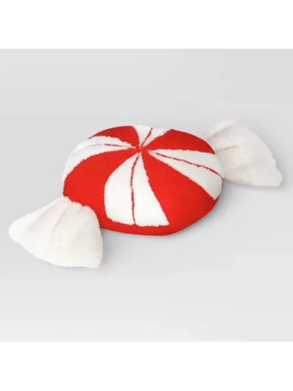 Wondershop Red and White Peppermint Candy Holiday Plush Pillows